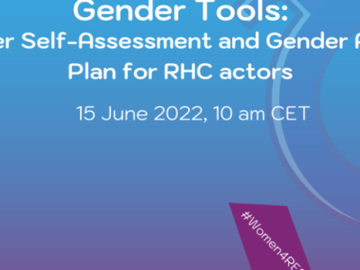 Webinar #2: Gender tools: Gender-self assessment & gender action plan for RHC actors